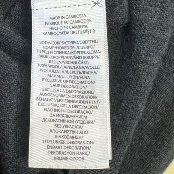 POLO RALPH LAUREN Washable Wool Crewneck Sweater Jumper Logo Top Minimalist M - Picture 10 of 15